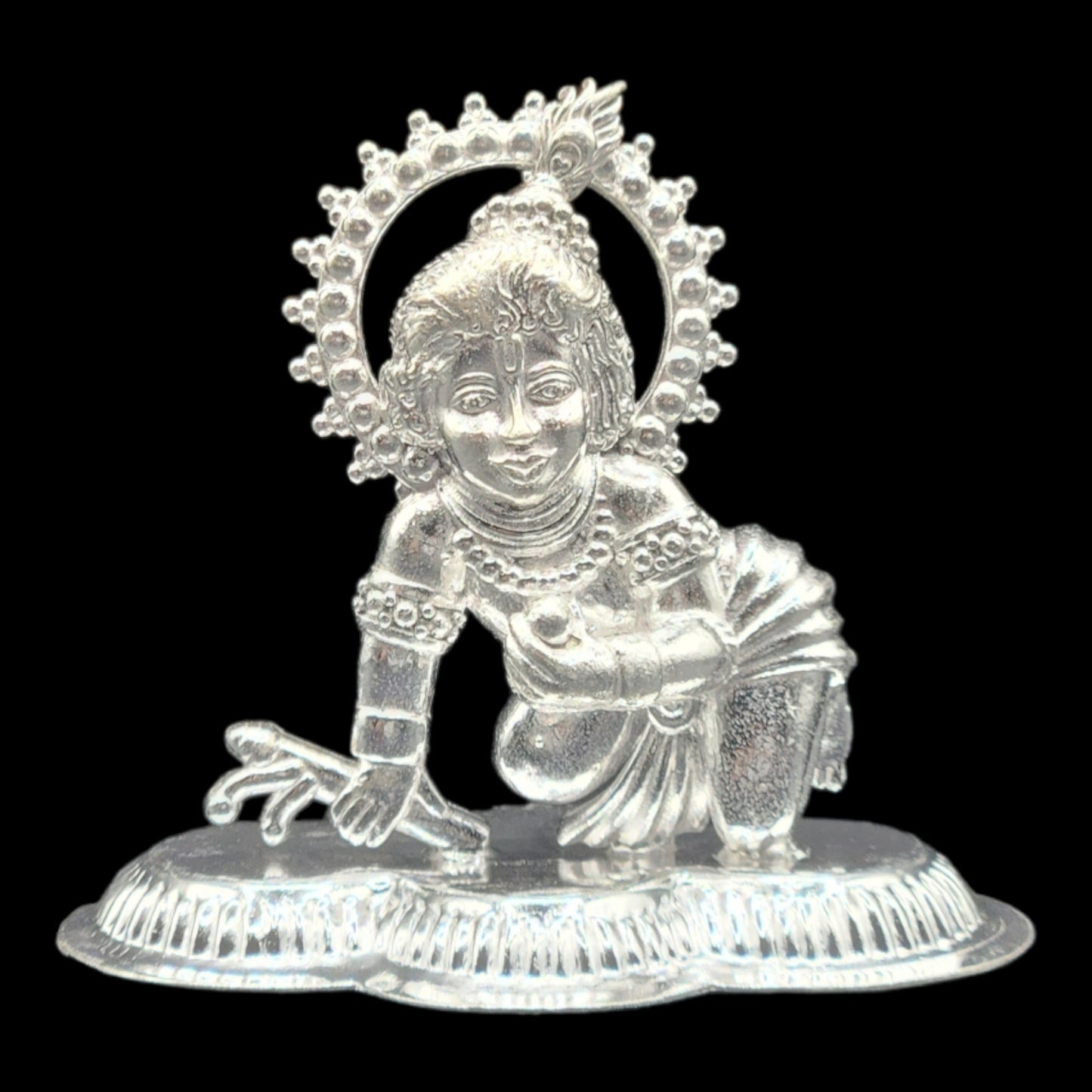 Silver Bal  Gopal Idol