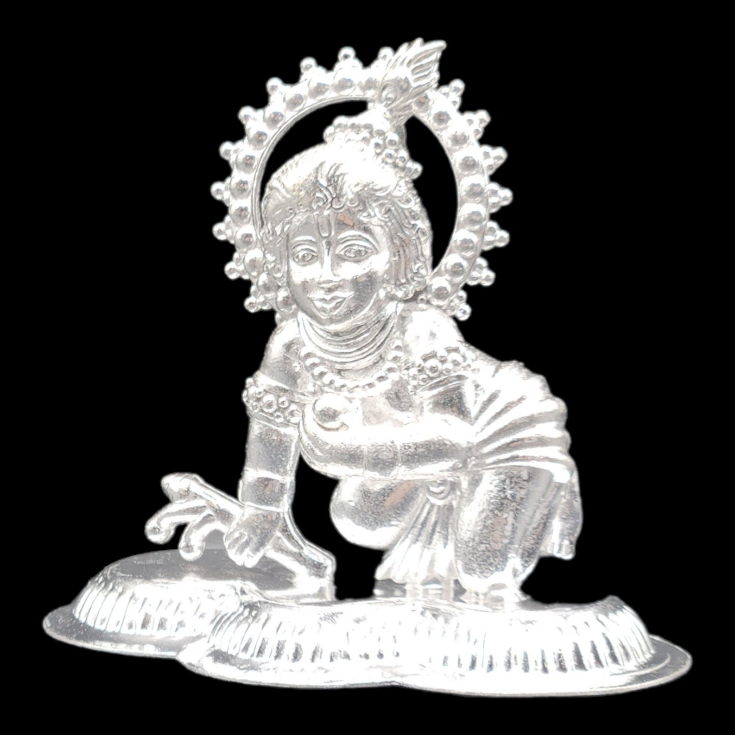 Silver Bal  Gopal Idol