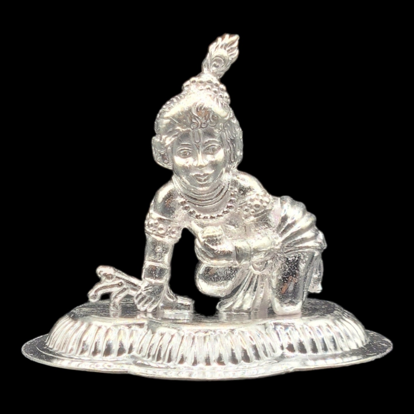 Silver Bal Gopal Idol