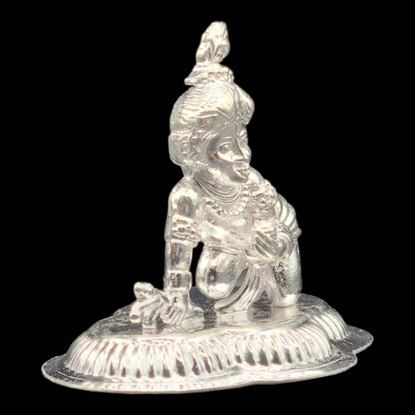 Silver Bal Gopal Idol