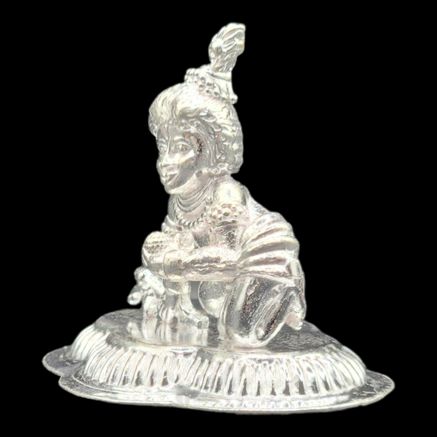 Silver Bal Gopal Idol