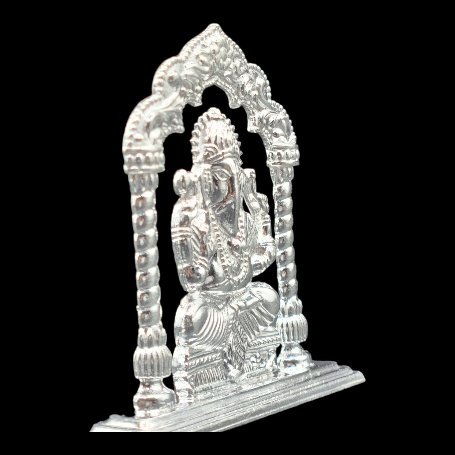 Lord Ganesha Idol Silver Touch Lord Ganesha Idol Silver Touch