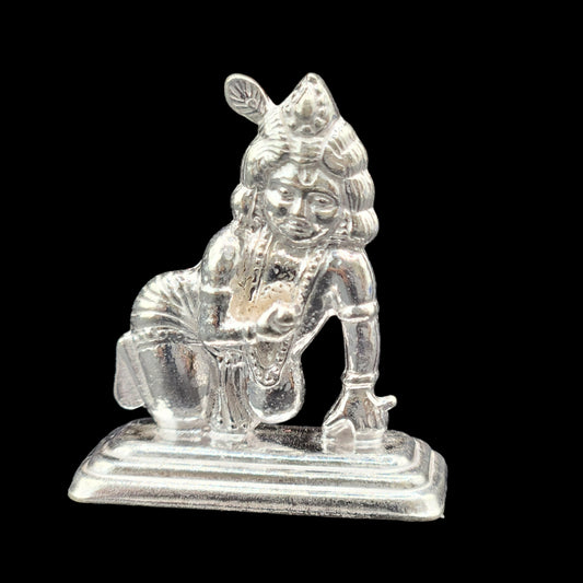 Silver Bal Gopal Idol