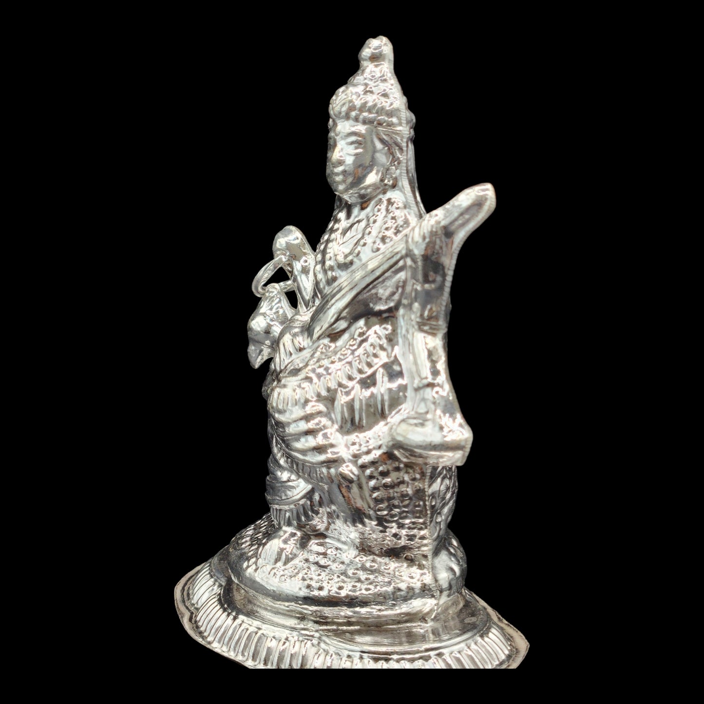 Silver Goddess Saraswati  Idol 