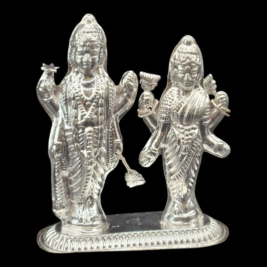 Silver Laxmi Narayan Idol