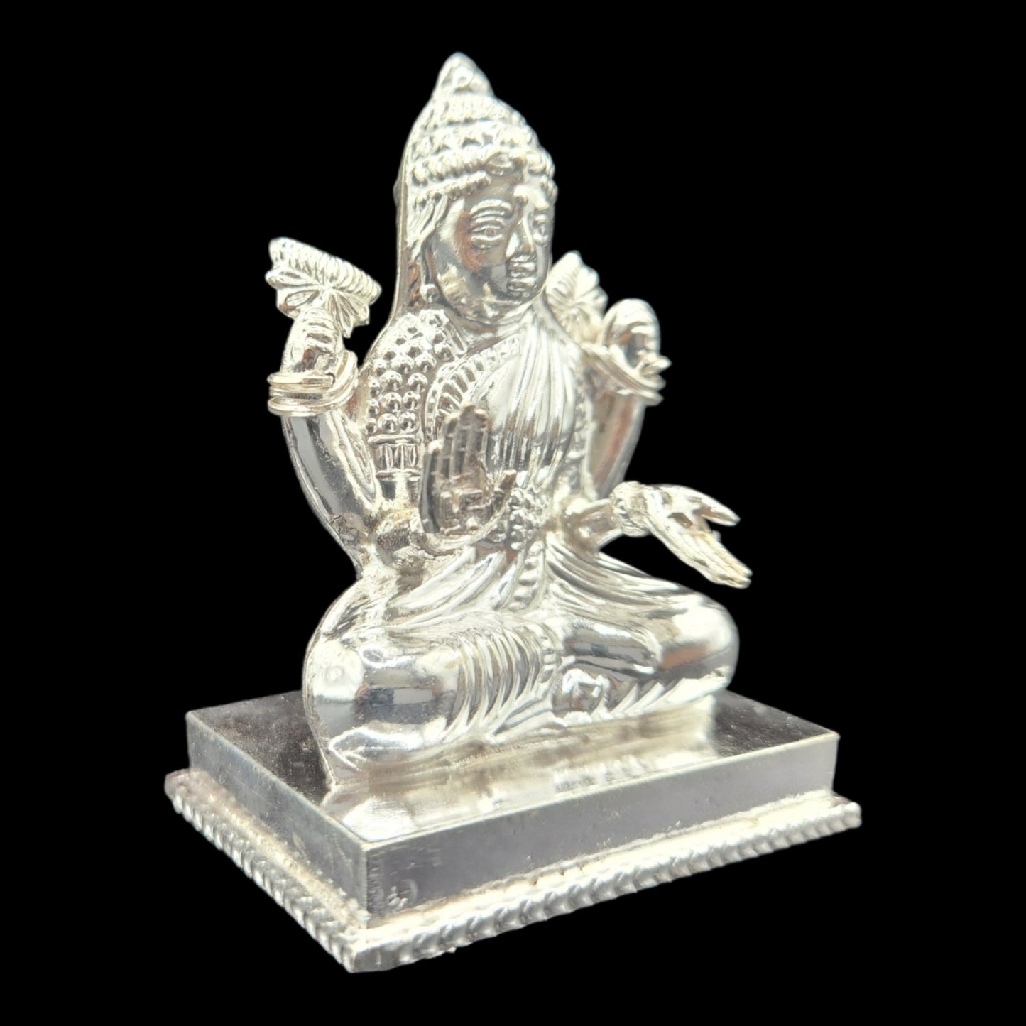 Silver Goddess Laxmi Idol