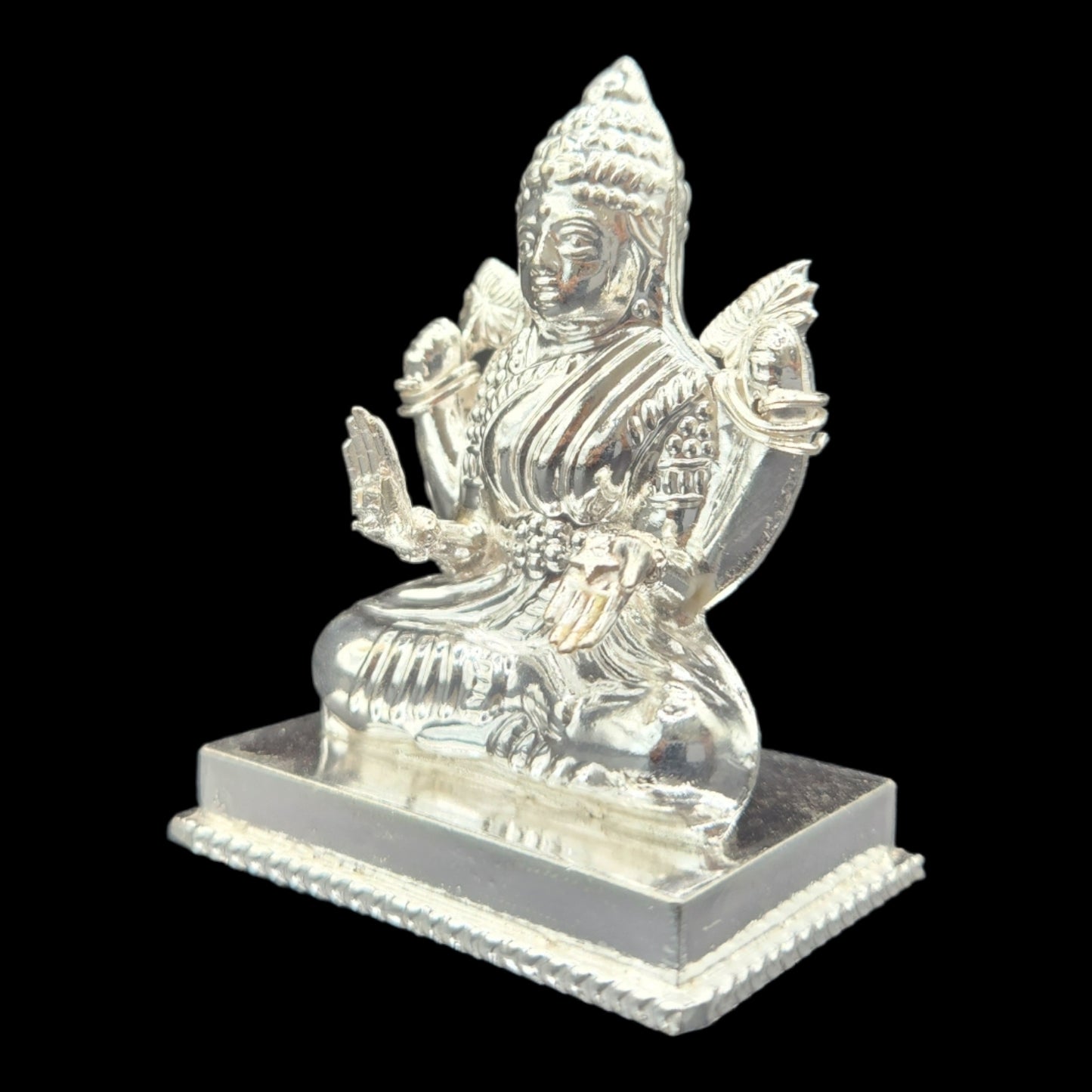 Silver Goddess Laxmi Idol