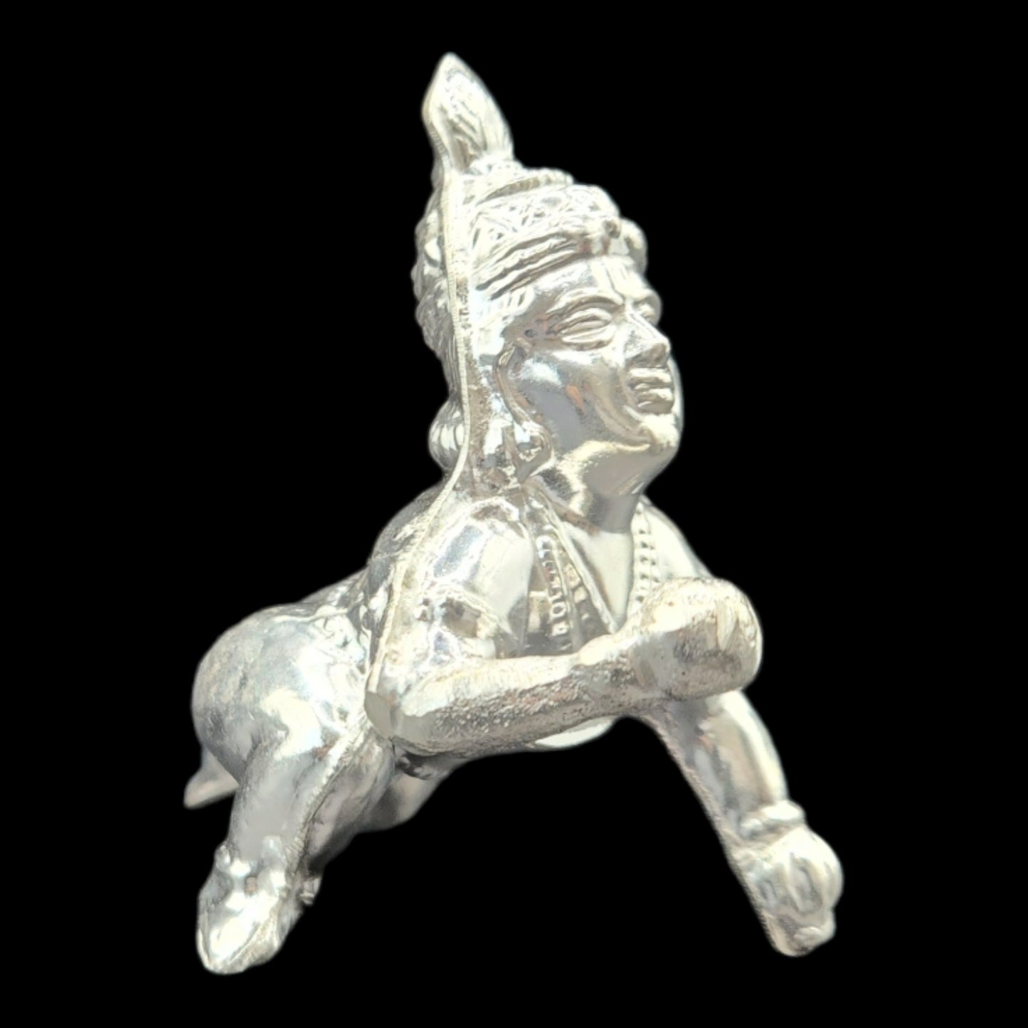 Silver Bal Gopal Idol