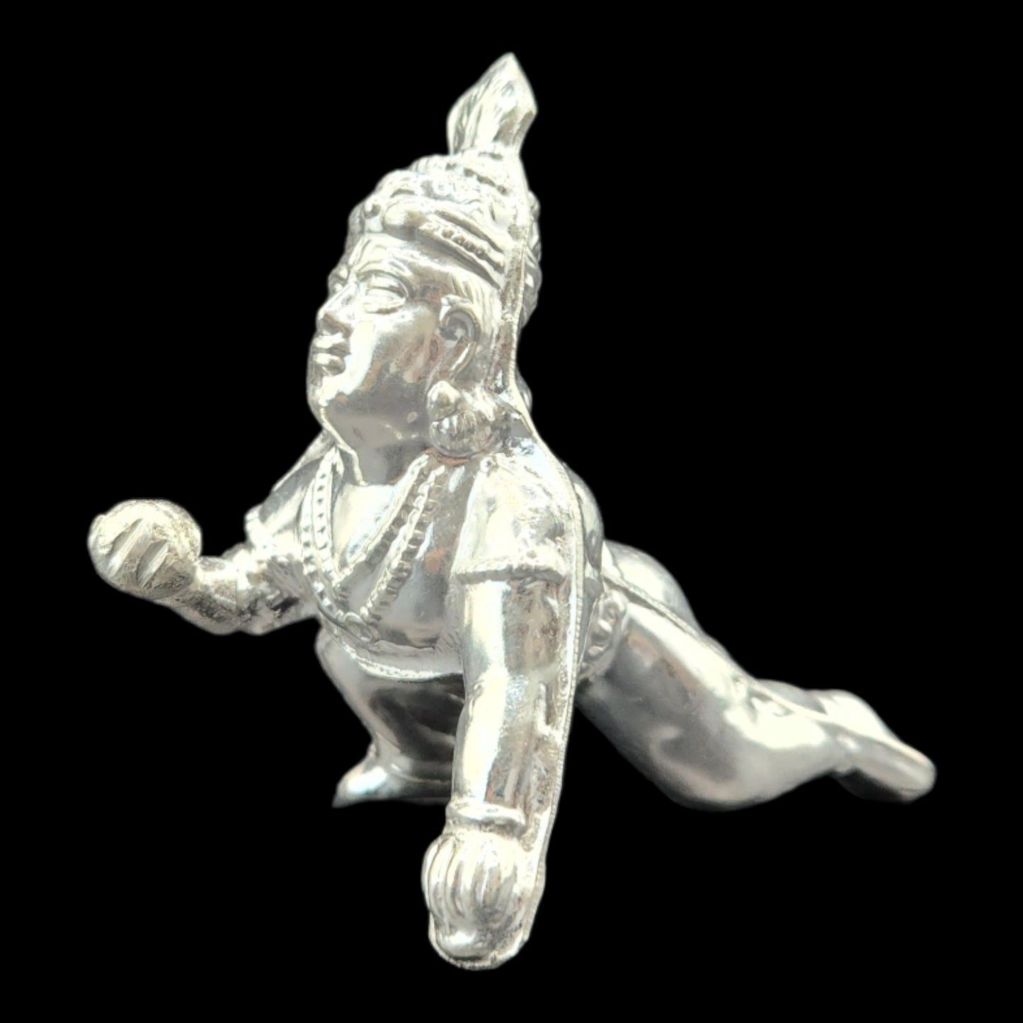 Silver Bal Gopal Idol