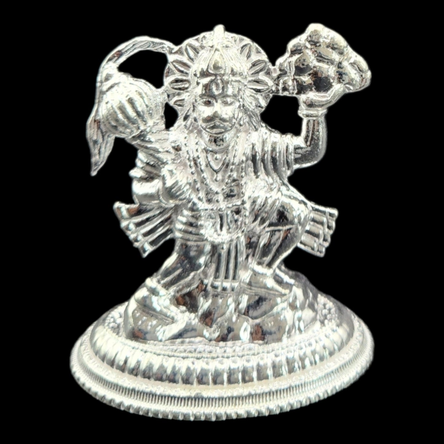 Silver Hanuman Idol