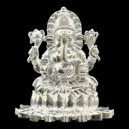 Silver Lord Ganesha Idol