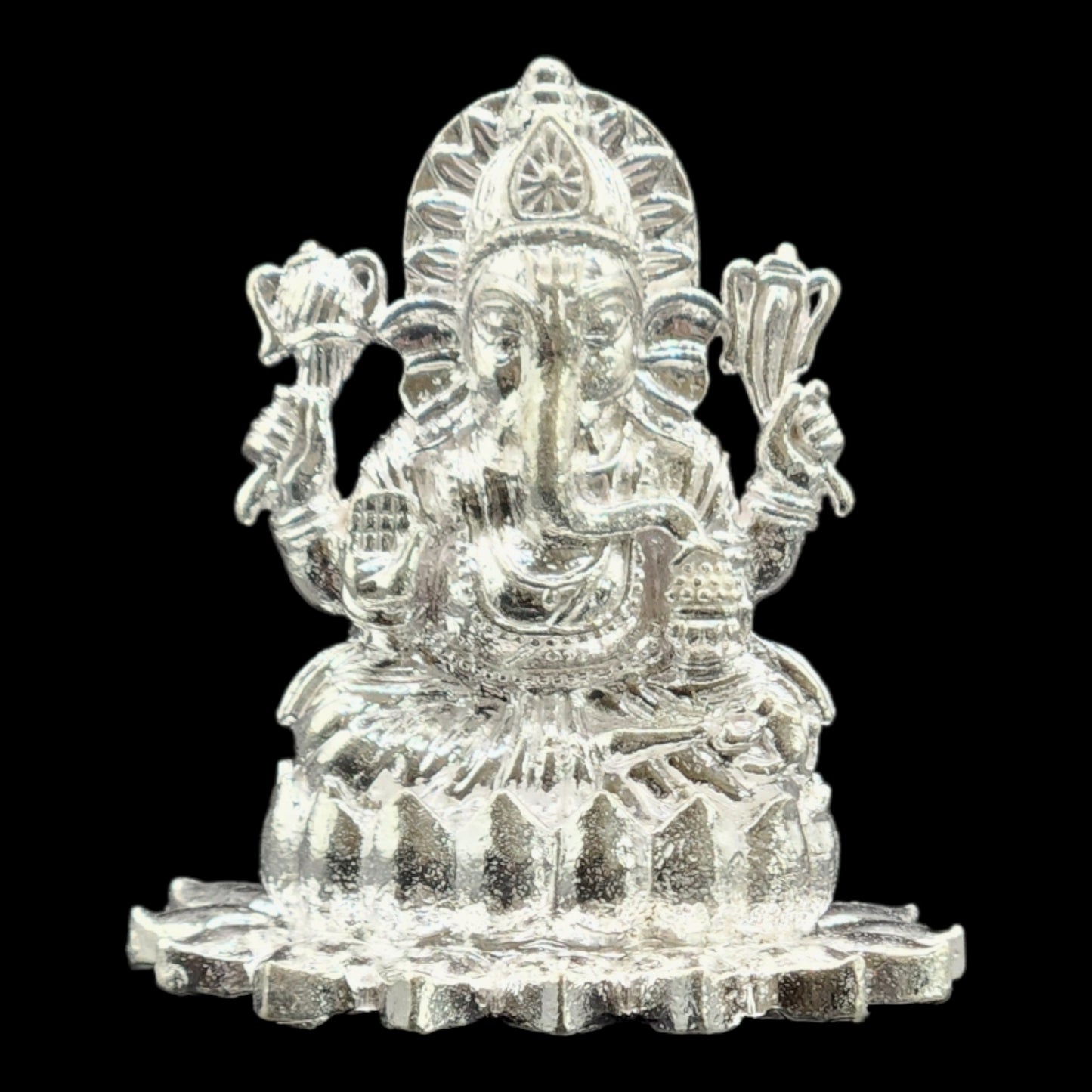 Silver Lord Ganesha Idol