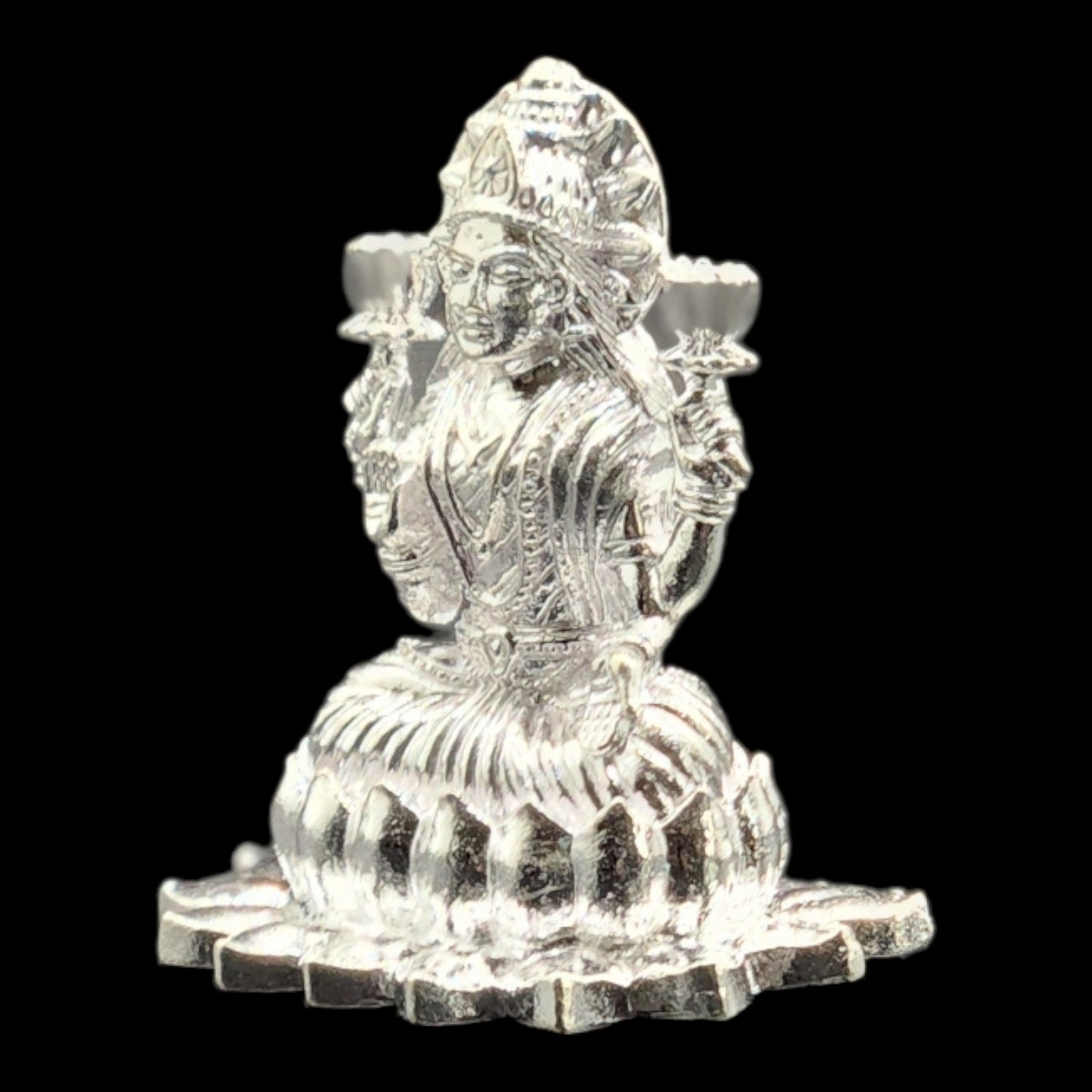 Silver Goddess Laxmi Idol