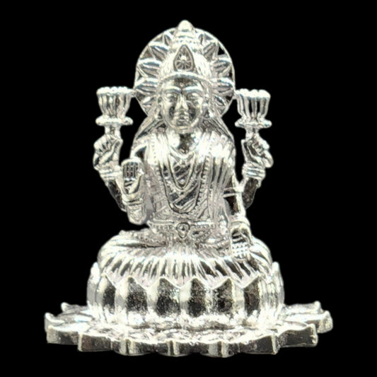 Silver Goddess Laxmi Idol