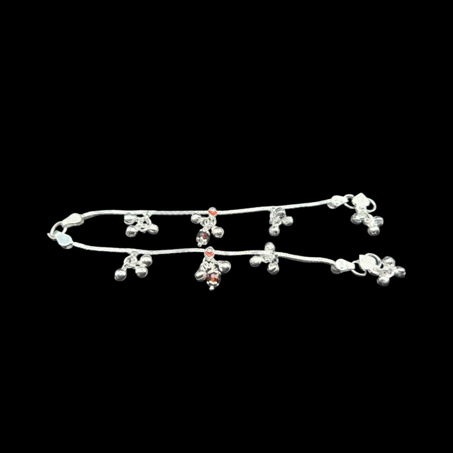 Silver Anklets for Kids