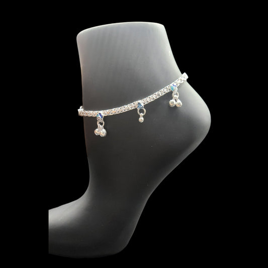 Silver Anklets for Kids