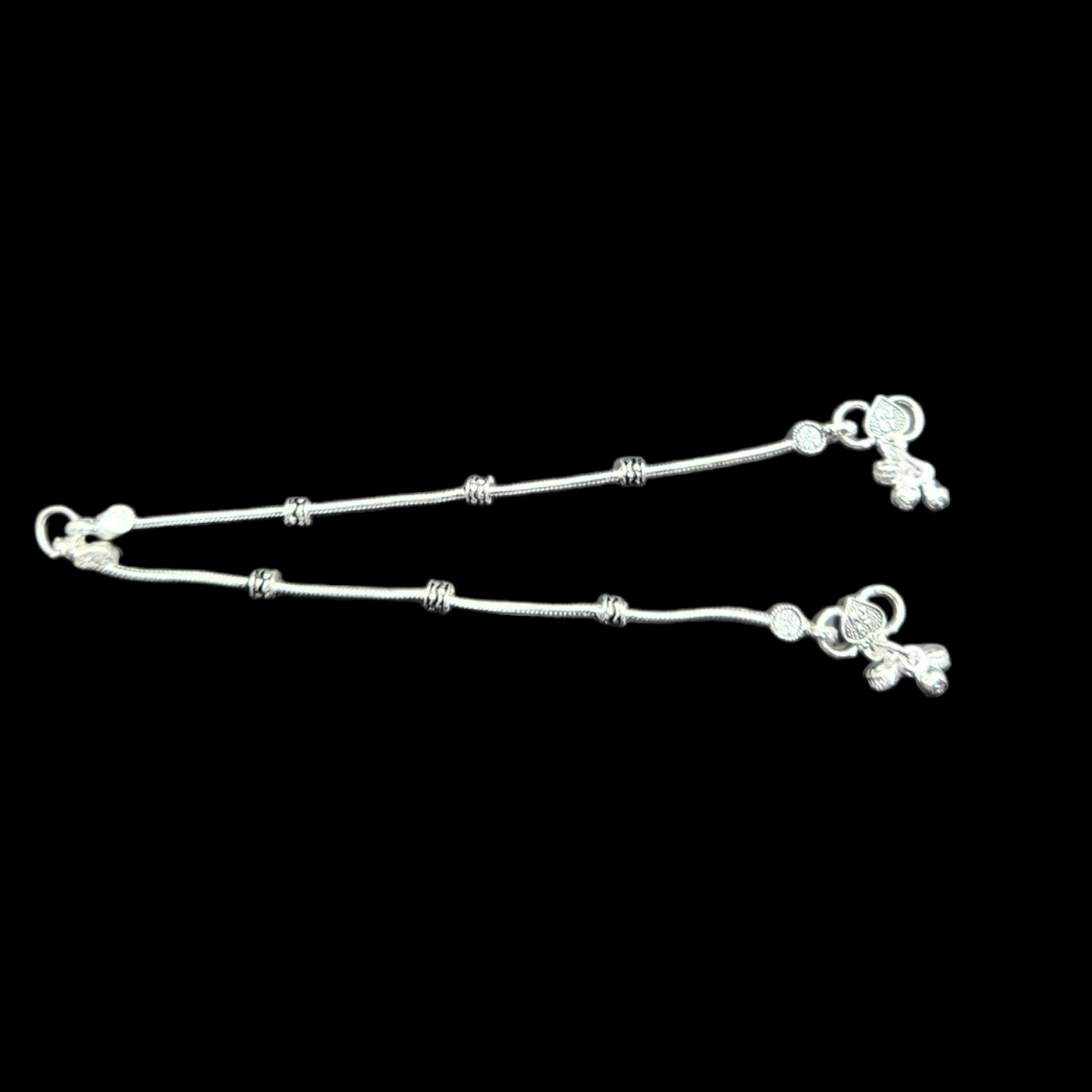 Silver Anklets For Kids