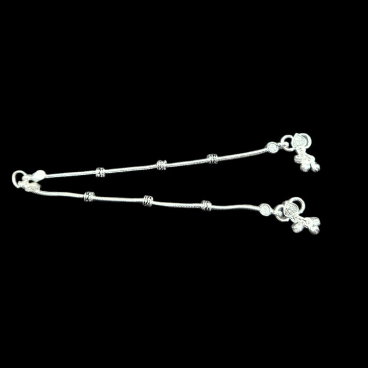 Silver Anklets For Kids