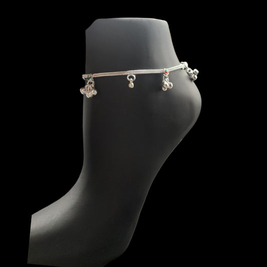 Silver Anklets for Kids