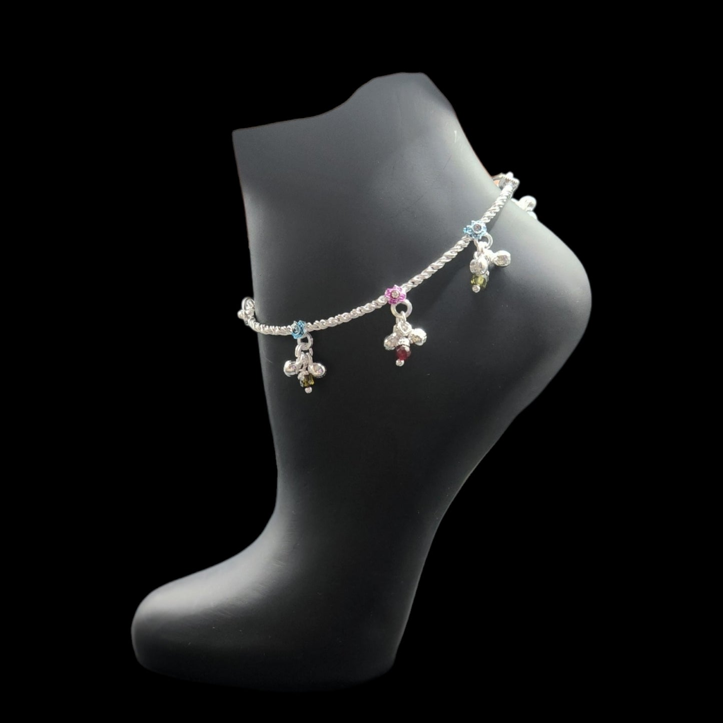 Silver Anklets for Kids