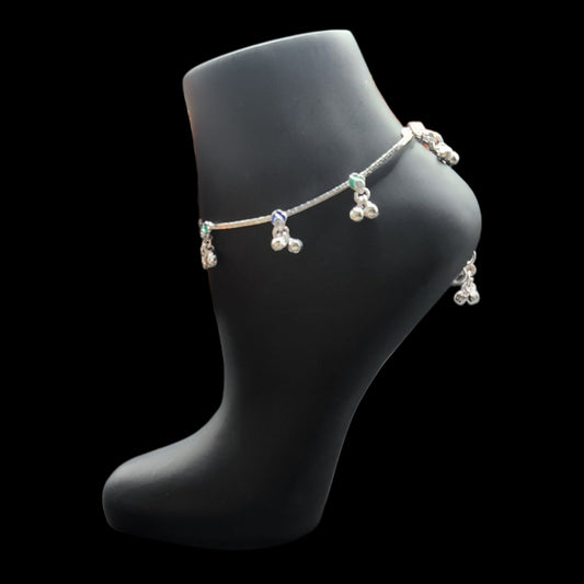 Silver Anklets for Kids