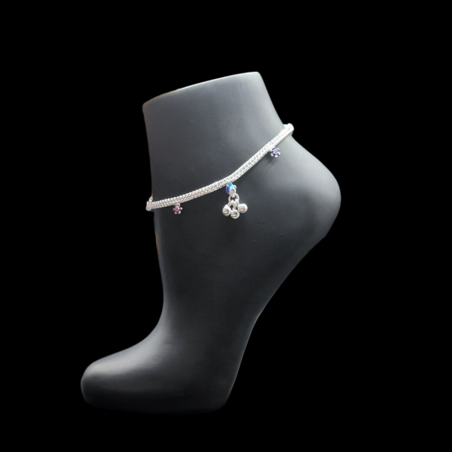 Silver Anklets for Kids