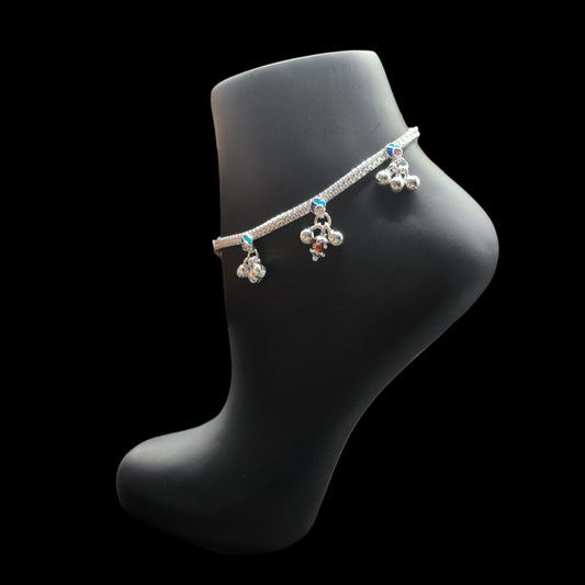 Silver Anklets for Kids