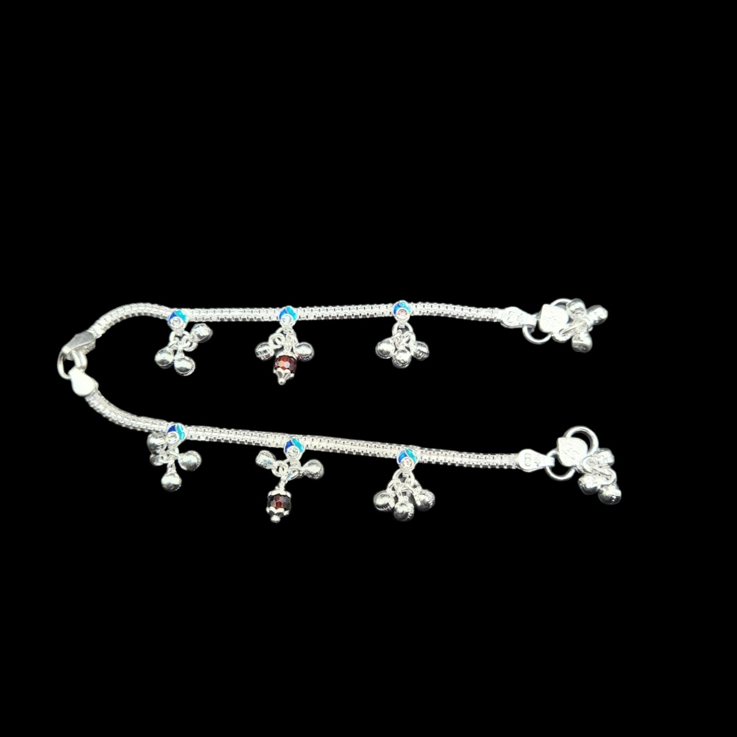 Silver Anklets for Kids