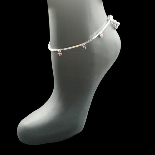 Silver Anklets for Kids