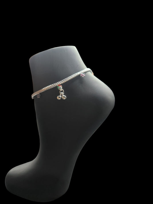 Silver Anklets for Kids