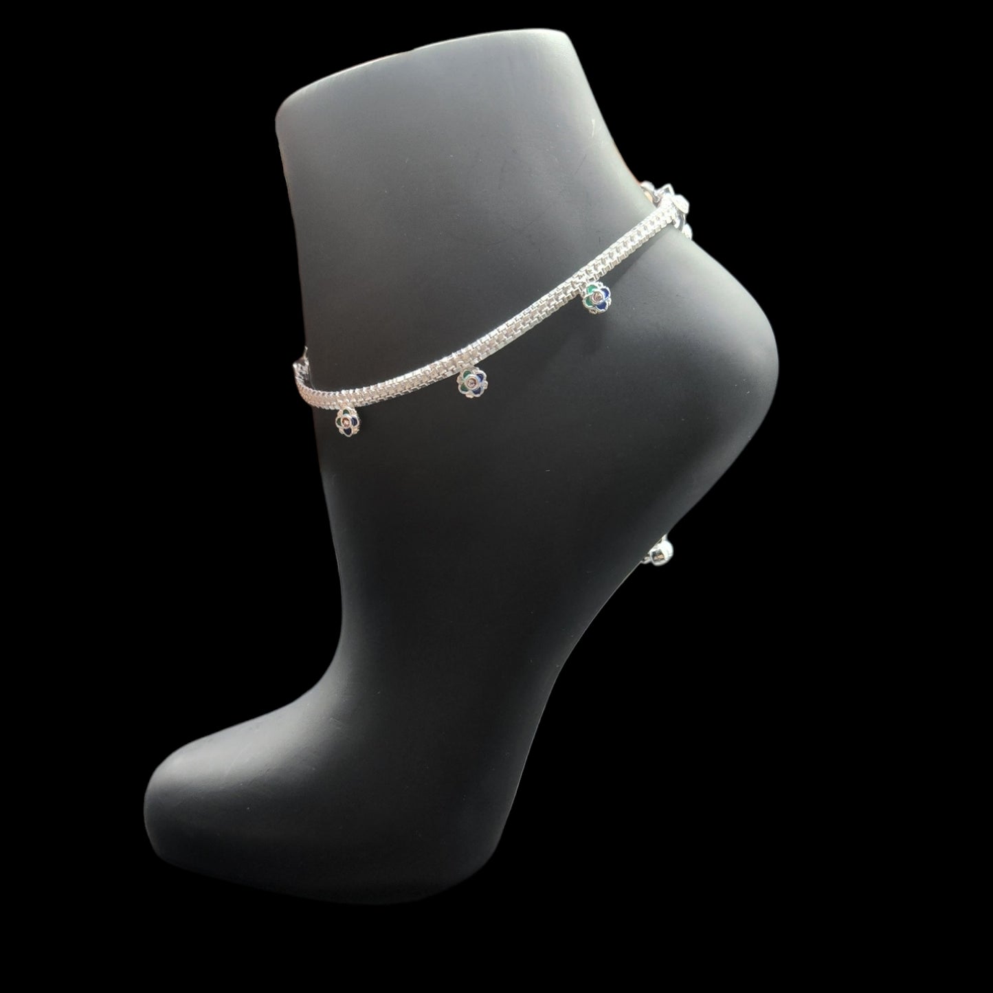 Silver Anklets for Kids