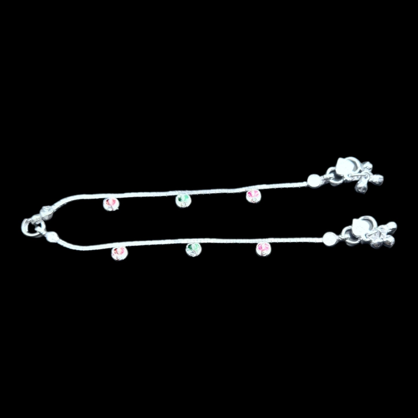 Silver Anklets for Kids