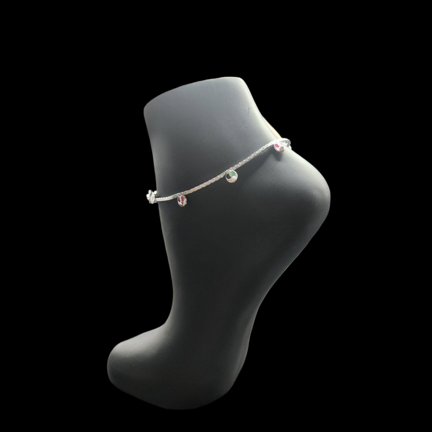 Silver Anklets for Kids