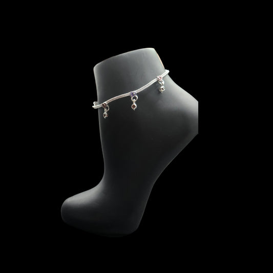 Silver Anklets for Kids