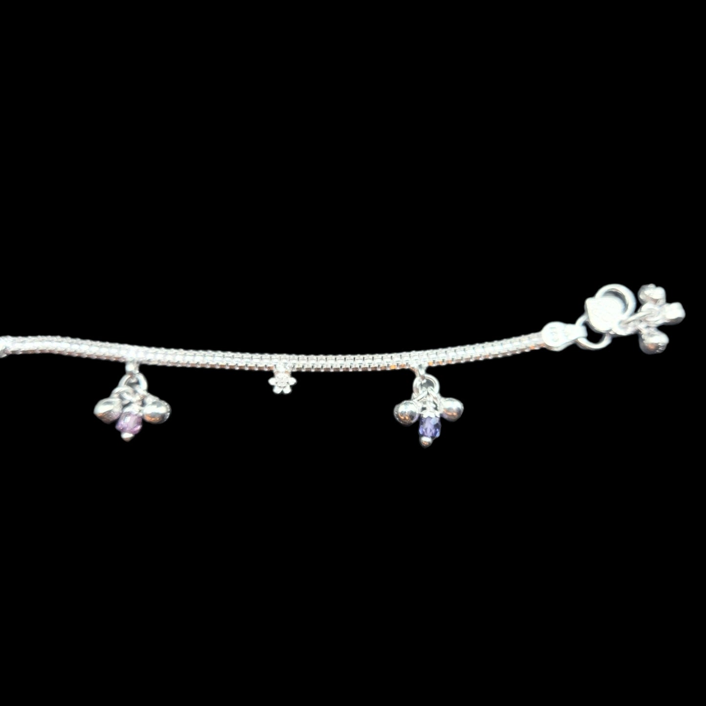 Silver Anklets For Kids