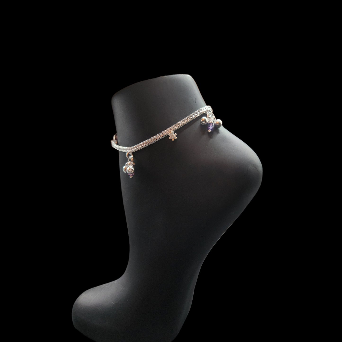 Silver Anklets For Kids