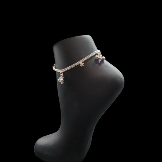 Silver Anklets For Kids