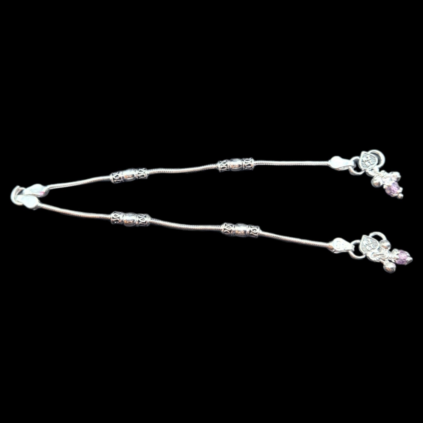 Silver Anklets for Kids