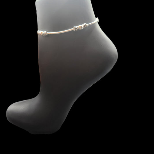 Silver Anklets for Kids