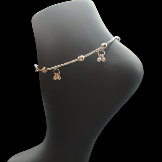 Silver Anklets For Kids