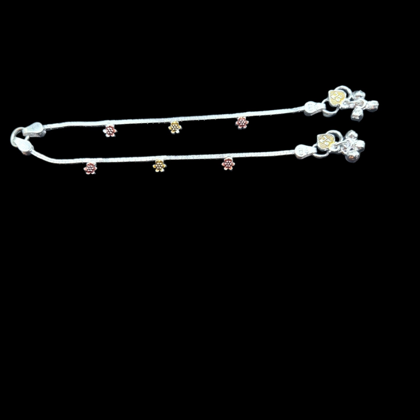 Silver Anklet For Kids