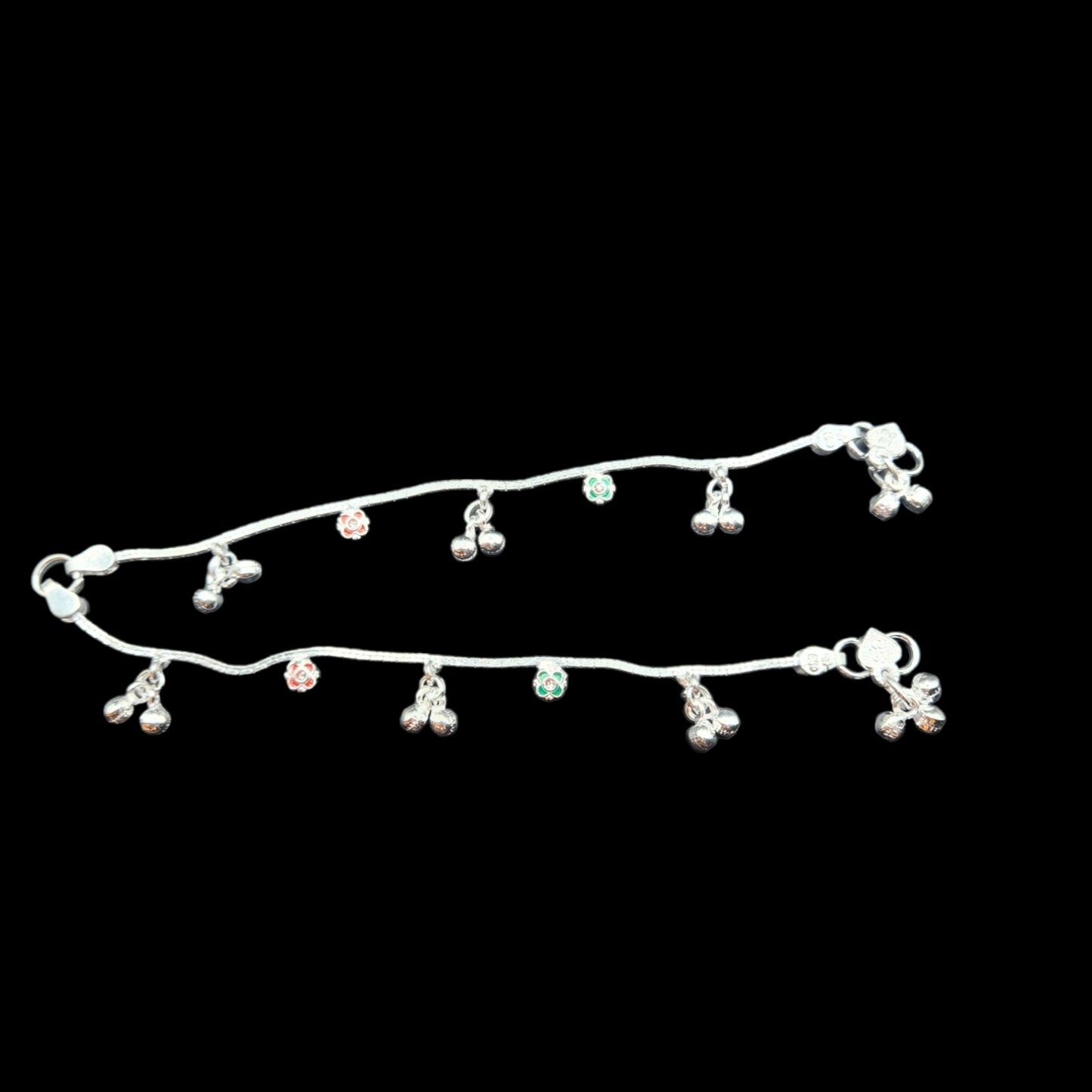 Silver Anklets for Kids