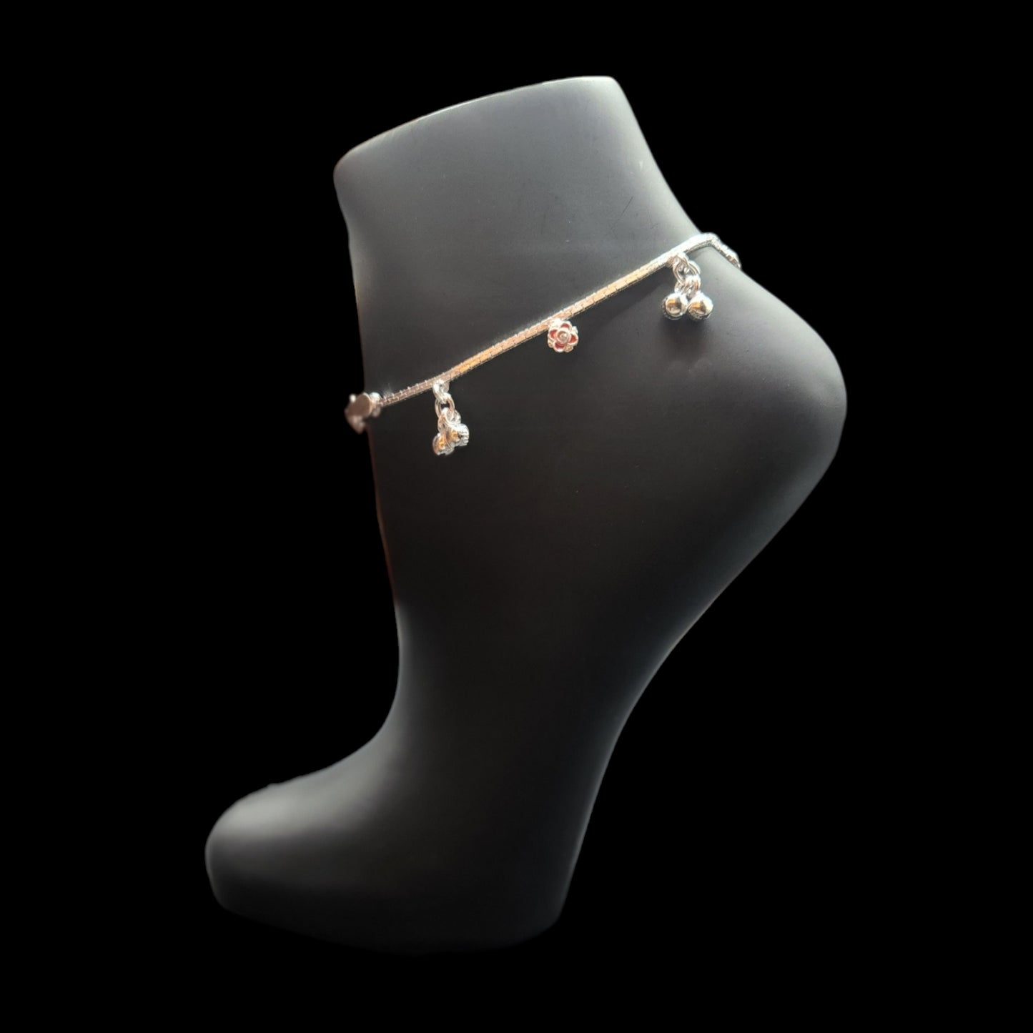 Silver Anklets for Kids