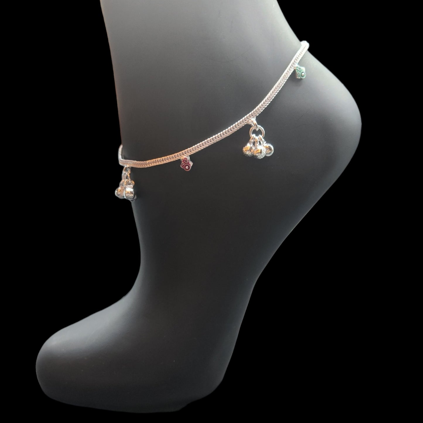 Silver Anklets for Kids