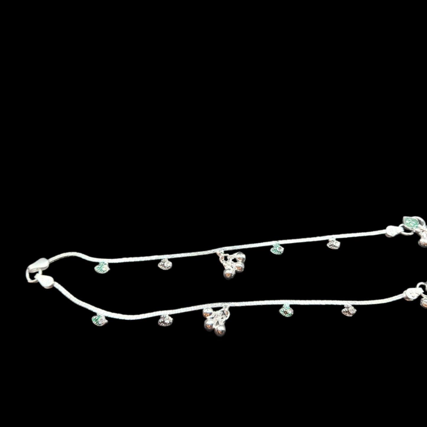 Silver Anklets for Kids