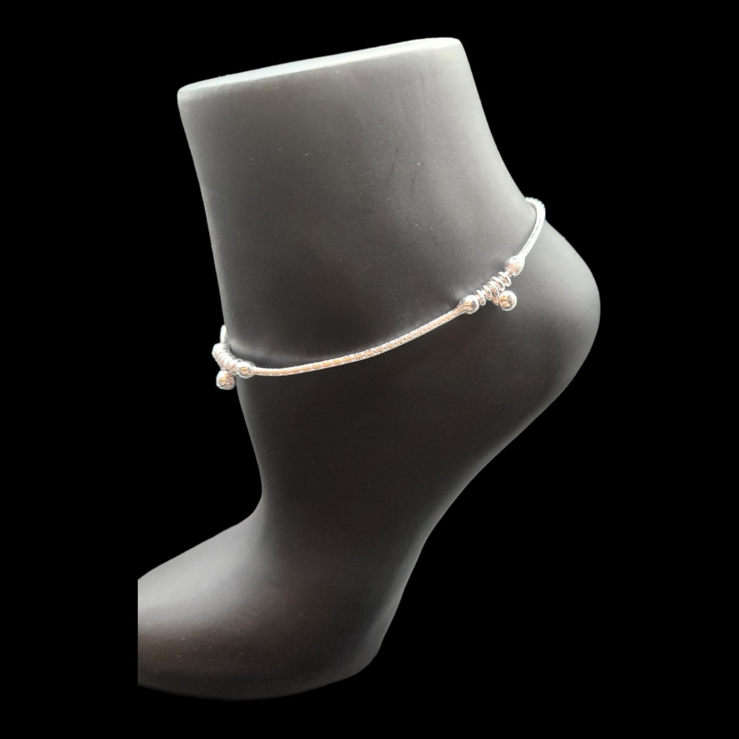 Silver Slider Anklet