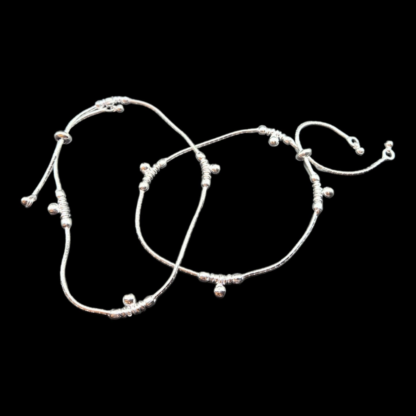 Silver Slider Anklet