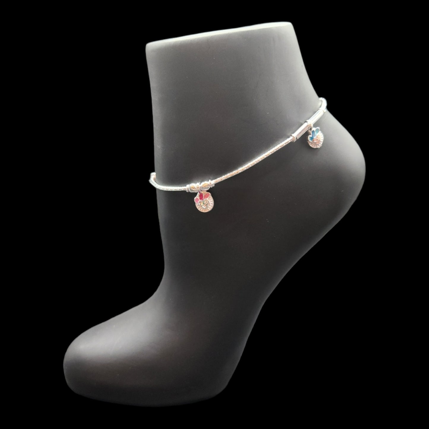 Silver Slider Anklet