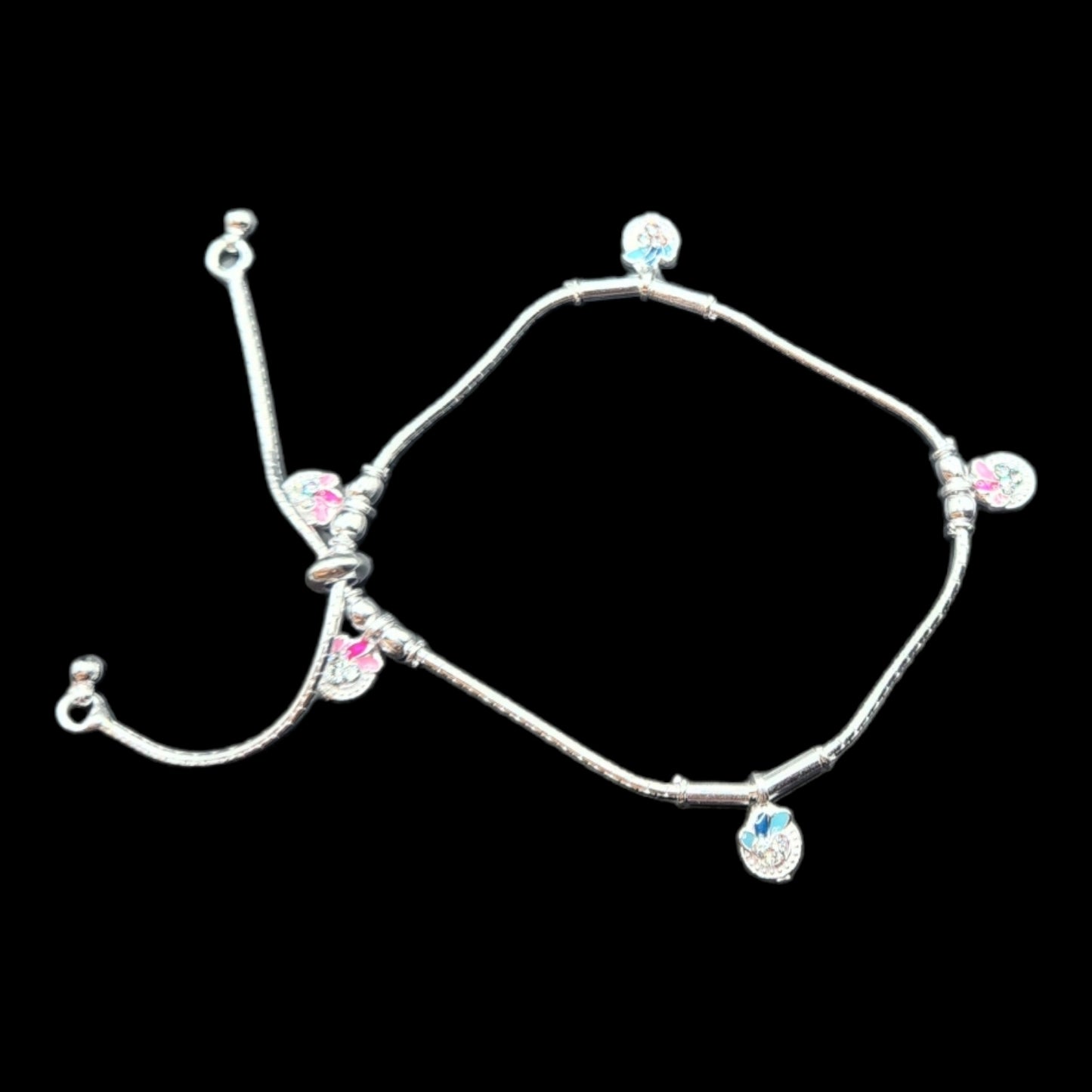 Silver Slider Anklet