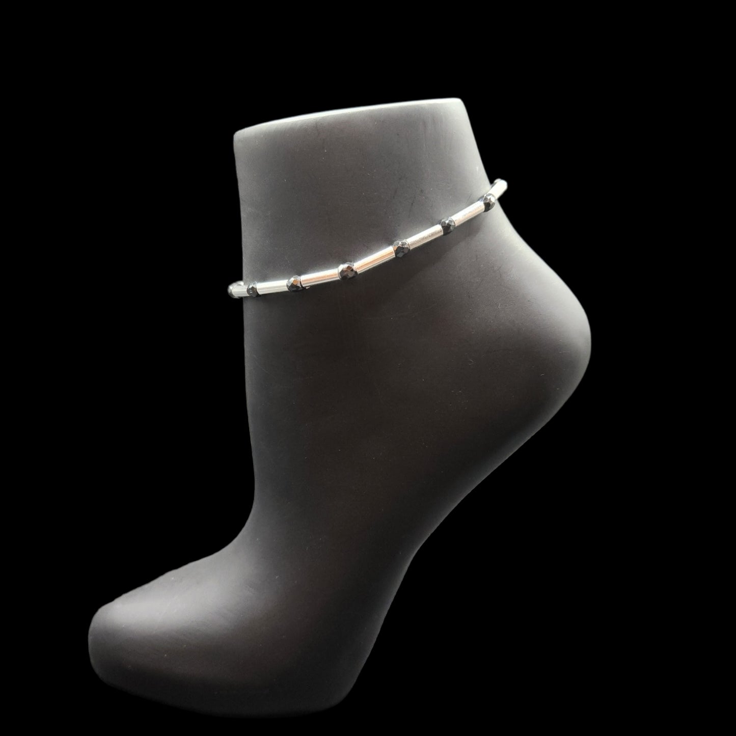 Silver Slider Anklets